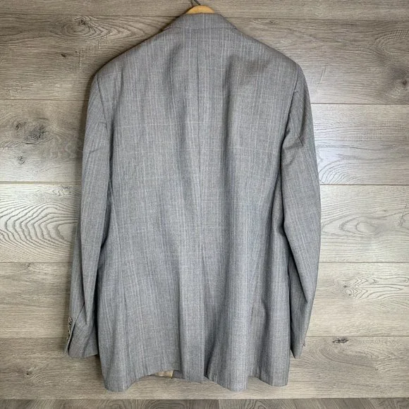 Botany 500 Joslins Mens 2 piece Suit Rose Grey w/Pinstripes See Desc for Measure - Picture 8 of 16